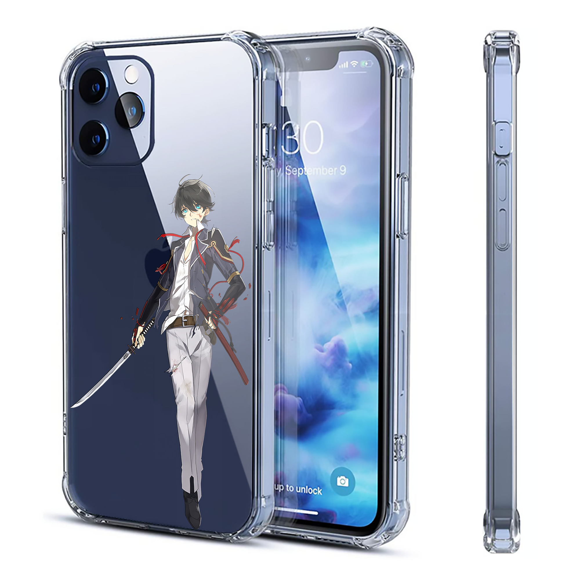 （画像用） 刀剣乱舞 Touken Ranbu 【iPhone 12シリーズ対応】透明スマホケース（クリアソフトケース）